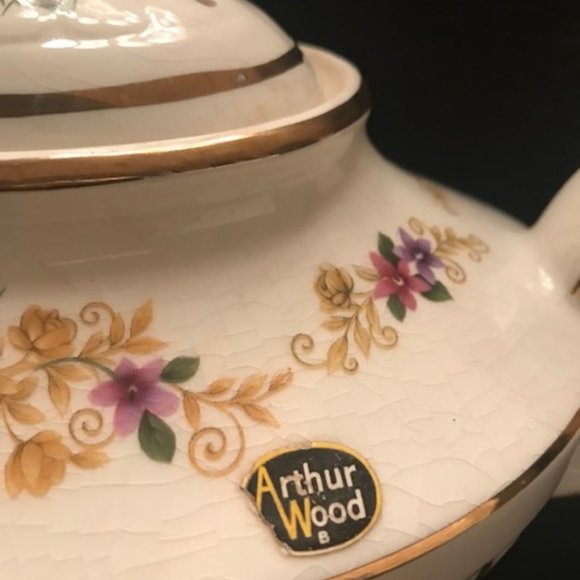 VINTAGE ARTHUR WOOD MAGIC LAMP STYLE TEAPOT - Picture 2 of 12